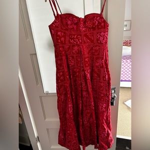 Agua by Agua Bendita Mambo Ipanema Escarlata Red Dress